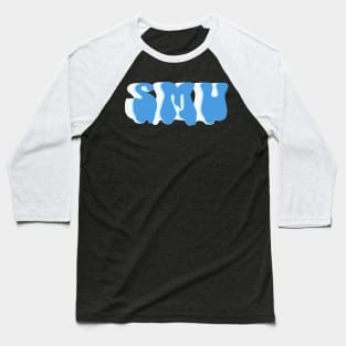 SMU Blue Melt Baseball T-Shirt